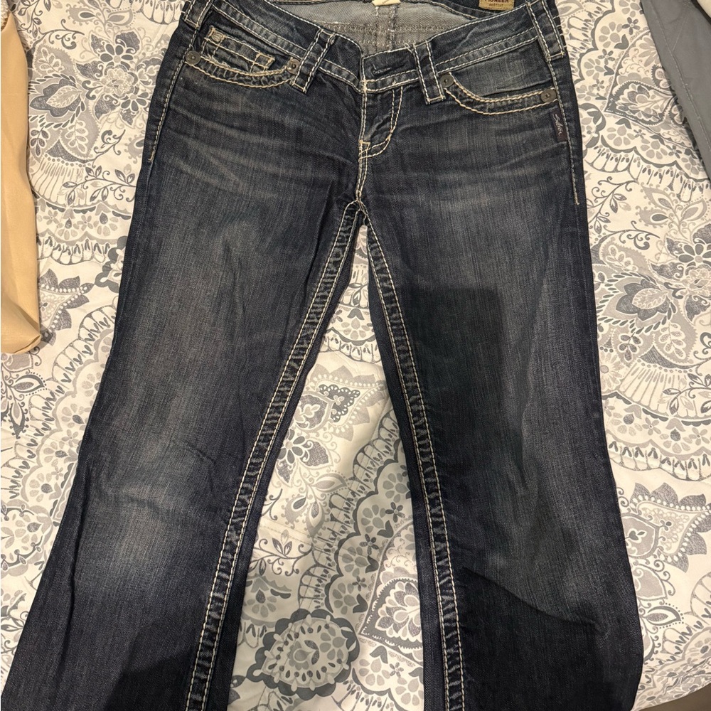 Lot of 2 Silver Jeans Indigo Boot Cut Denim